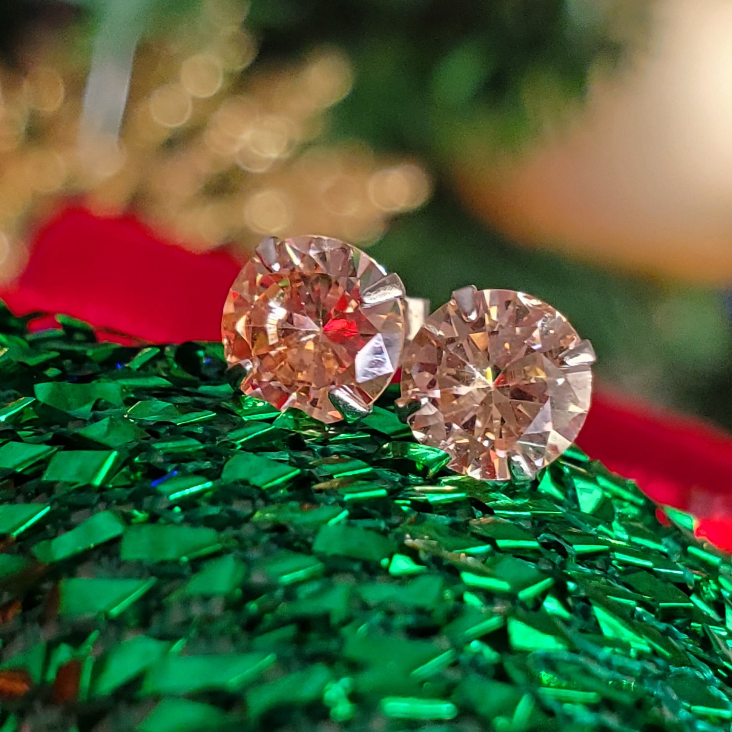 Zircon Simple Style Ear Studs