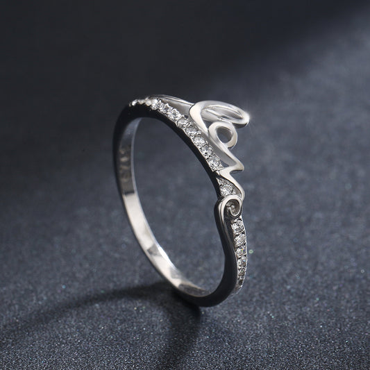Sterling Silver LOVE Ring